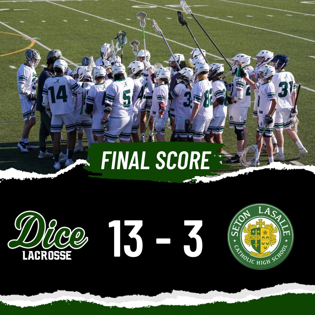 Your Dragons took down the Seton LaSalle Rebels in their final home game of the season. The boys are back in action Wednesday @ Plum! #RollDice #SetTheStandard