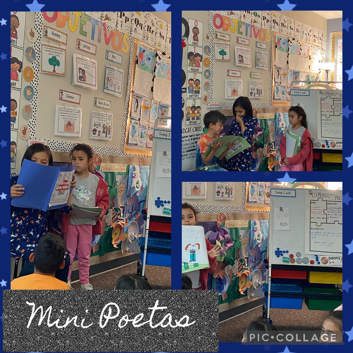 MsMartinezCPES's tweet photo. Share time is our favorite time. Silly poems with alliteration makes share time even more fun. #summeriscoming #minipoets #creativeminds https://t.co/6eJPkR4sUG