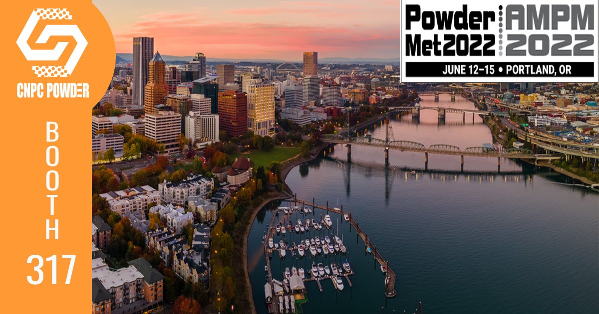 We want to invite everyone to connect with us at the #powdermet 2022 conference circuit, Portland, Oregon. Please look for us at booth 317 to talk about how <a href="/CNPCPOWDER/">CNPC POWDER</a>  can exceed your expectations for high-quality materials for demanding applications.