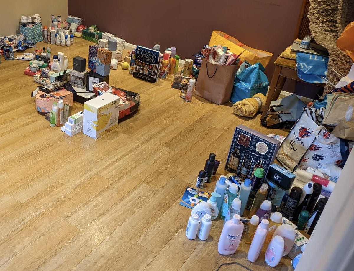 GuardiansGreen's tweet photo. Just some of the donations at ⁦@cathedralb1⁩ for Welcome Packs made up and being delivered to Ukrainian guests in the Brentwood area. Thank you to all those who contributed #SupportUkrainianRefugees https://t.co/CJ2Okg5TFN