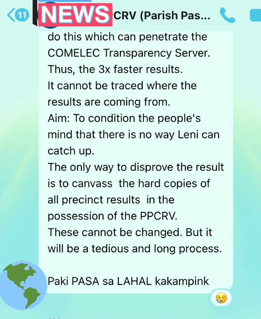 yutarageez's tweet photo. CAME FROM OUR PPCRV GROUP 🥲 STILL ASKING IF THIS WAS A LEGIT BUT WELL, FILIPINOS DESERVES TO KNOW EVERYTHING! https://t.co/qvaGnXIRhZ