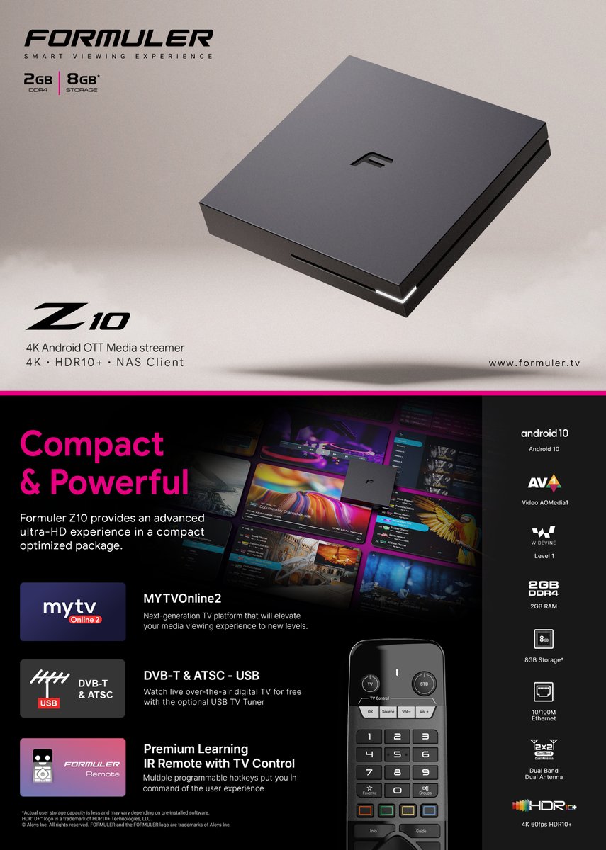 Formuler on X: Introducing the brand new Formuler Z10, a Compact