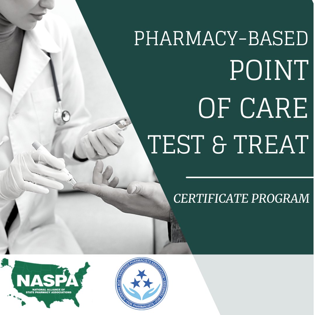 TNPharmacists's tweet photo. Pharmacy has never been more challenging…add more tools to your toolbox with NASPA's POCT&T Cert Program! Learn more and register for the next offering, Saturday, June 18th. https://t.co/Ye3657KPB2 #TPATips #TPASummer2022 https://t.co/xSyJijaNVg