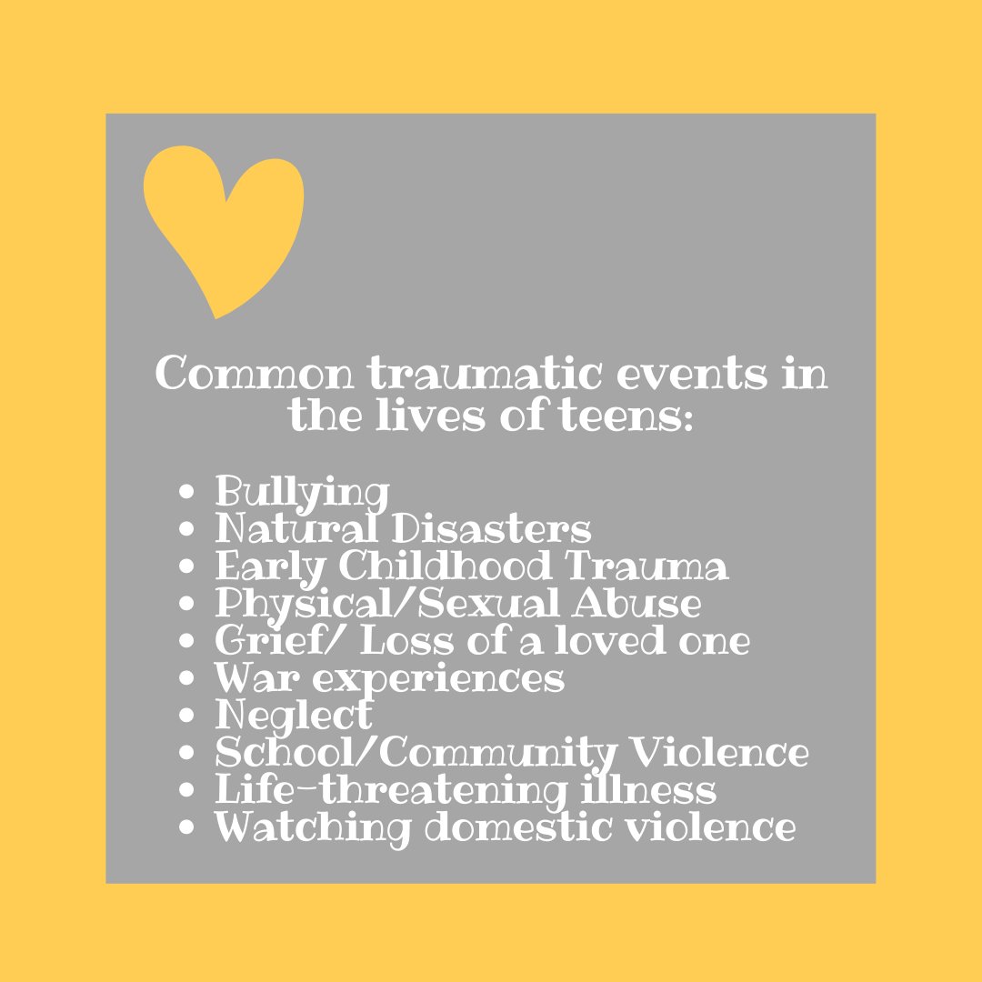 Happy Monday Z Gen friends! This week, your task is to explore the common events in your lives that can lead to traumatic responses. Do you identify with any of these? Did the name of someone you love pop into your head? 
Comment below your thoughts! 
#youarenotwhathappenedtoyou