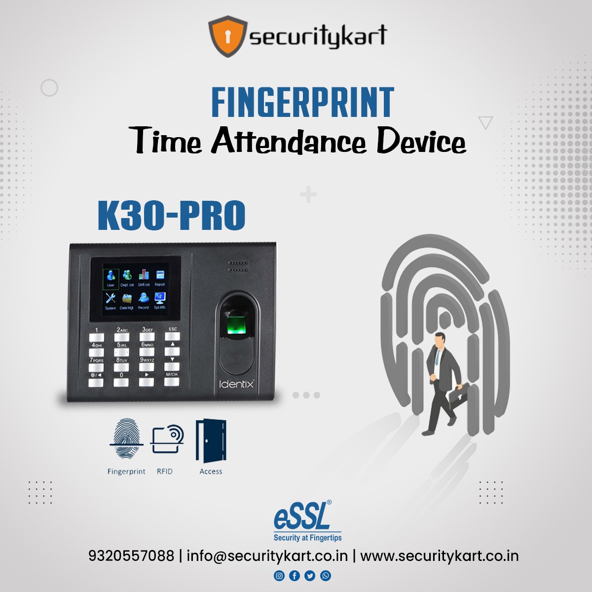 SecurityKart's tweet image. #securitykart
Fingerprint Time Attendance Device
*K30-PRO* @securitykart
Know More about us :-
info@securitykart.co.in
securitykart.co.in
instagram.com/securitykart/
#securitykart #attendancedevice #wirelesssmartsecurity #fingerprintdoorlock #essl #godrejpantilt #smartcctv #cctv