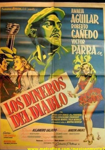 RumberasMex's tweet photo. "Los dineros del diablo" (Alejandro Galindo, 1953).

Amalia Aguilar / Roberto Cañedo
Víctor Parra / Prudencia Grifell

#amaliaaguilar #losdinerosdeldiablo #cine #cinemexicano #cinederumberas #filmposters #1950s https://t.co/aE8GNJWb9v