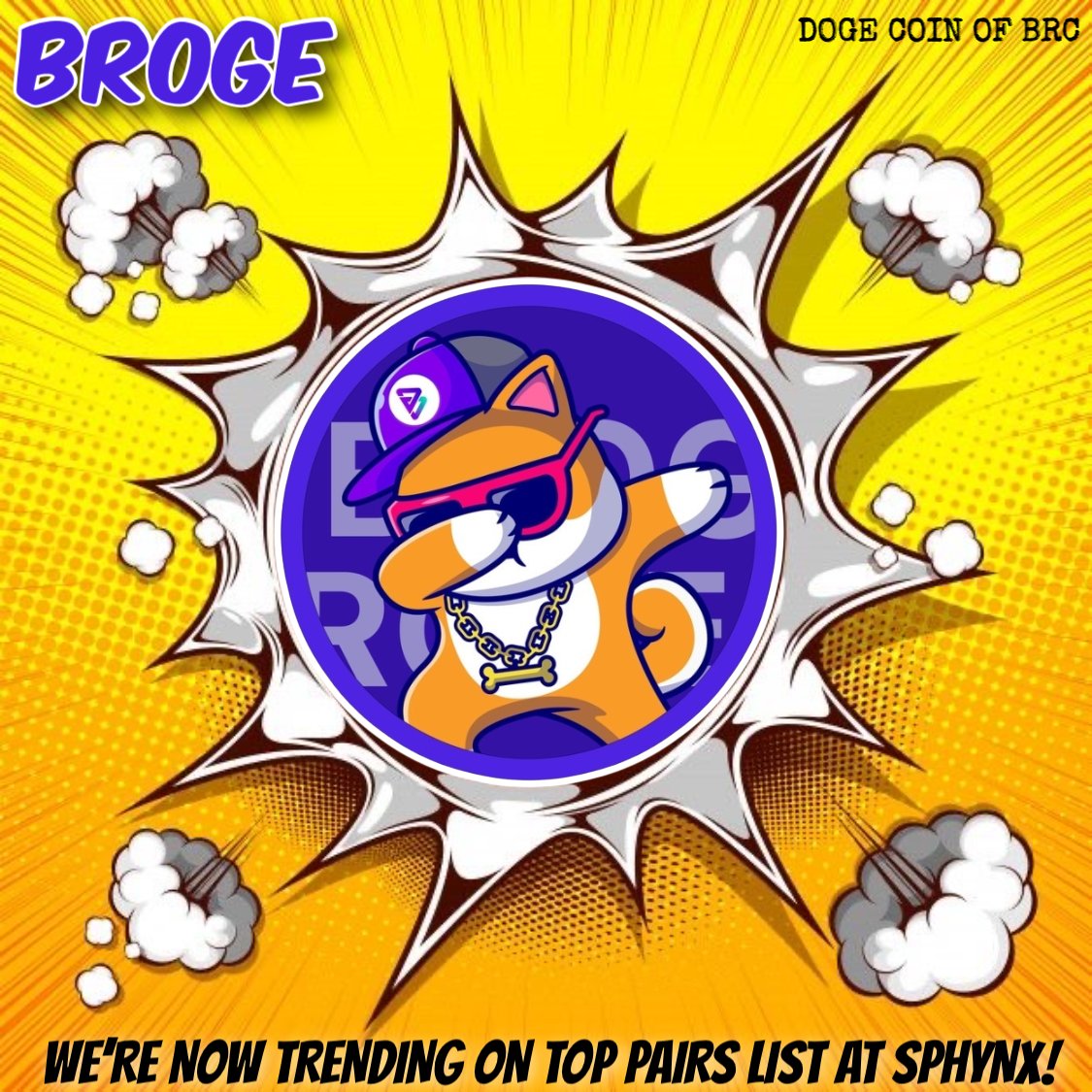 BrogeOfficial's tweet photo. #Broge is now trending on Sphynx Lab “Top Pairs”. We're just getting started. Team has many plans lined up for the project. Hop in early and enjoy the ride.
@SphynxLabs @bitgertbrise @bitgertPro #BRC20 @BitgertArmy_ @bitgertNews  #1000Xgems #Bitgert #Bitgertcommunity #BriseZilla https://t.co/vDCRraSA8s