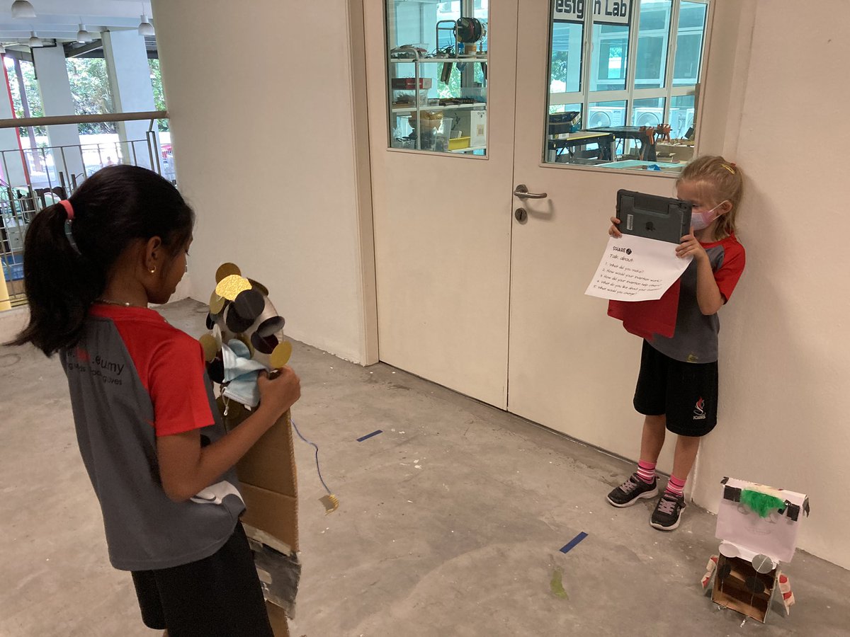 harves4556's tweet photo. Recording reflections in Grade 2. Our inventions are finished and we wanted to share them with others. #igbis #pyp #designLab https://t.co/ZsxyEPwXOw