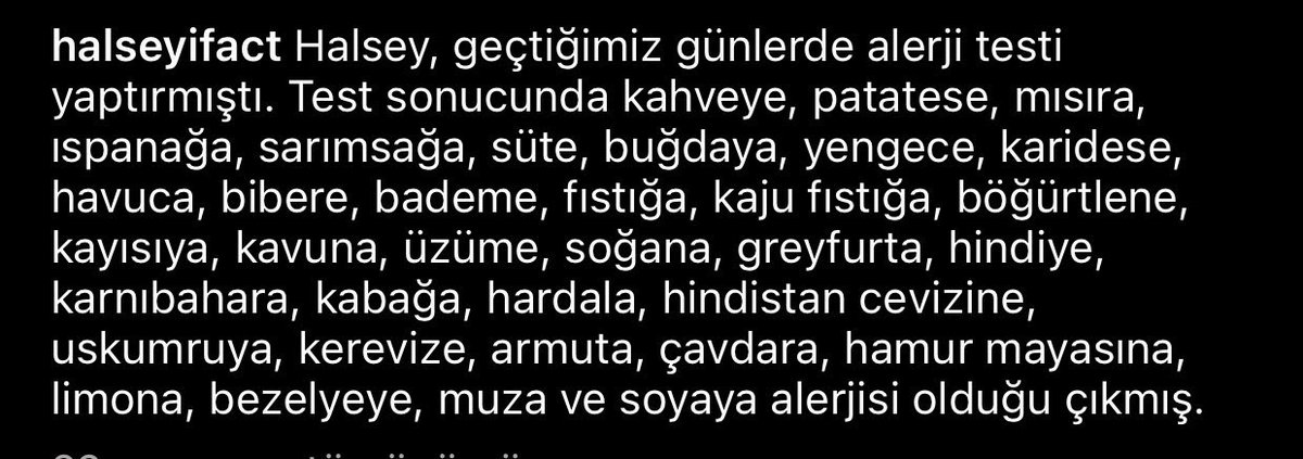 69- her zikkima alerjisi cikan halsey