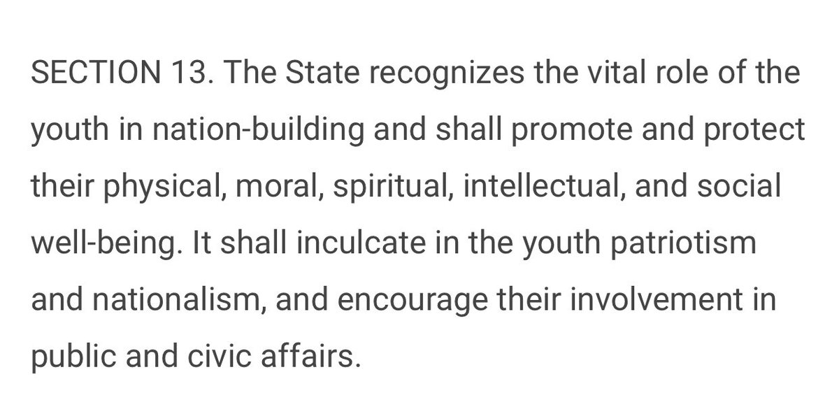 this is SECTION 13 of the 1987 PHILIPPINE CONSTITUTION. it was stated here na whether you’re a registered voter or not, you can still support and endorse your chosen candidate. 

if you’re a minor like me, please slap them with this information whenever they tell you na you’re +