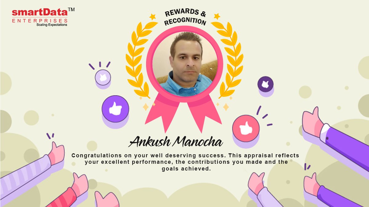 sdeievent's tweet image. Employee recognition @smartDataIncLtd
 has been a vital part of our work culture. #Congratulations  #smarTian on great performance &amp;amp; exceeding our expectations. #Meritocracy