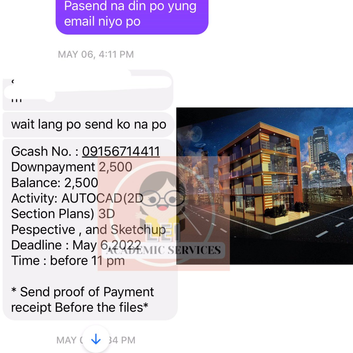 LeiService's tweet photo. Thaankyou so much!
Pagawa na kayo sakin✨

Lf client for Cad,Sketchup,Rendering,Modellin and Floor plan https://t.co/p91Q0gAAi5