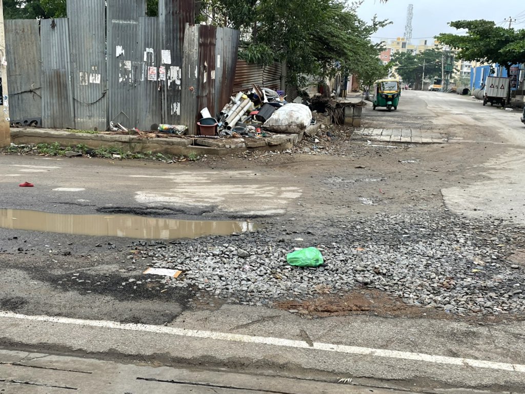 versatilebhavin's tweet photo. Pathetic road condition for near Ecc road. @BBMPCOMM @BbmpchdTeam @ArvindLBJP @BJP4Karnataka https://t.co/DsAESCREBT
