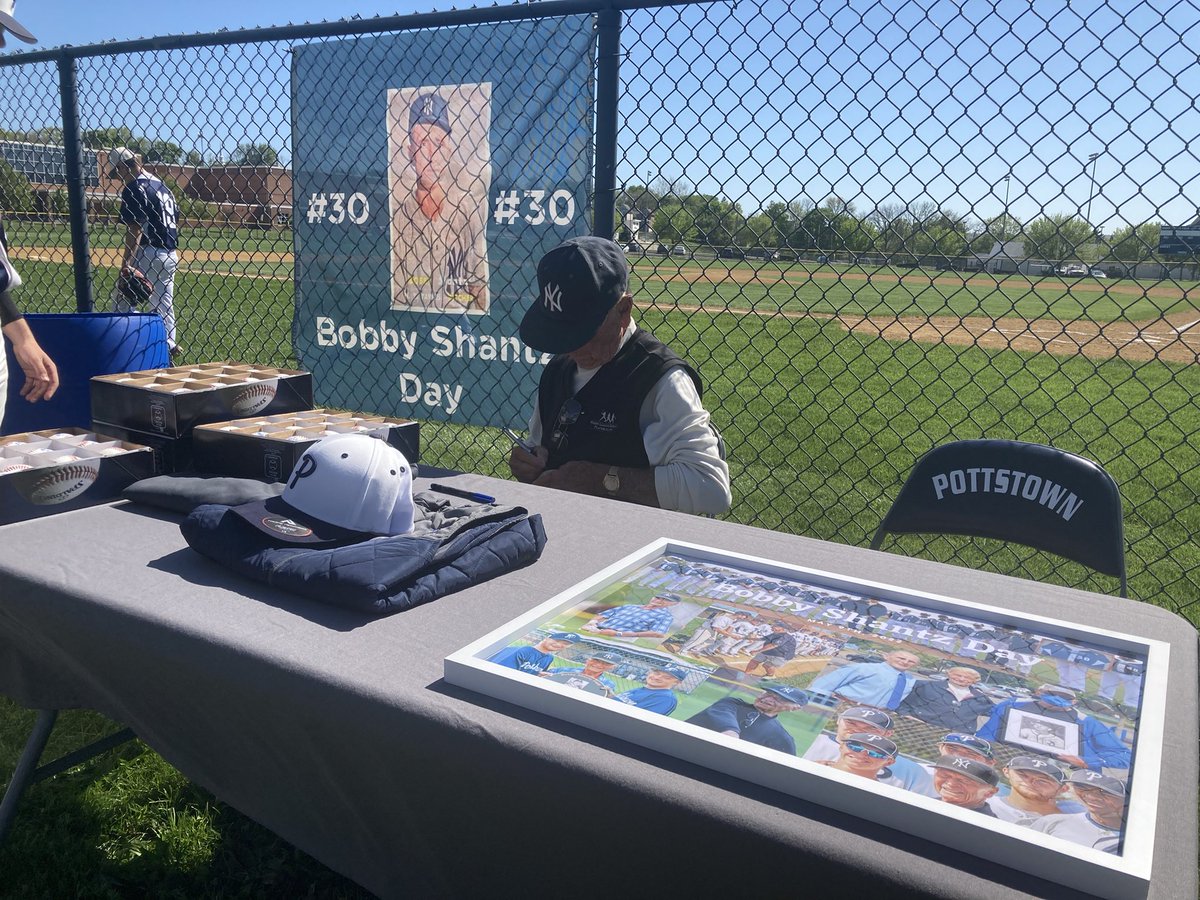 PottstownTrojan's tweet photo. Thank u for all that came out to celebrate a Pottstown โพ๏ธ legend Bobby Shantz. Great weather, turnout, and pride at Shantz Field!
#PHSBaseball @PottstownHigh @pottstownschool @JohnJarmato @PSDRODRIGUEZ @Owen_McCue @AustinHertzog @Rickmartin2022 @MW_Baseball2017 @PottsmercSports https://t.co/bs9qDHYQVO