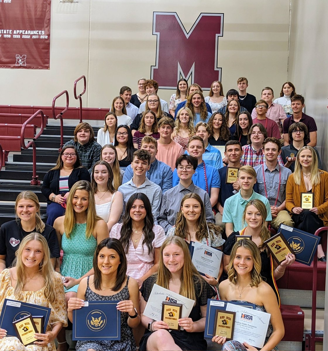 Congrats to all these outstanding Musketeers for the honors they received at our RBHS Awards Night. 
#redbud132