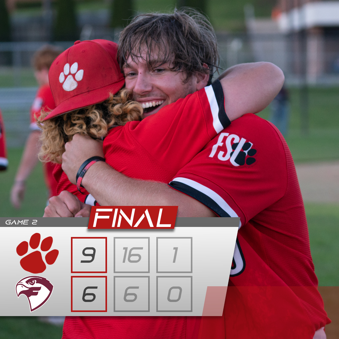 frostburgsports's tweet photo. Senior Day? ✅
Locking up a 1-seed for the tourney? ✅
Celebrating a walk-off with the boys? Priceless

Congrats to @Frostburg_BB for winning a share of the North Division title with today's sweep and thank you seniors. Good luck at the championships! #BobcatPride https://t.co/329LACaFtT