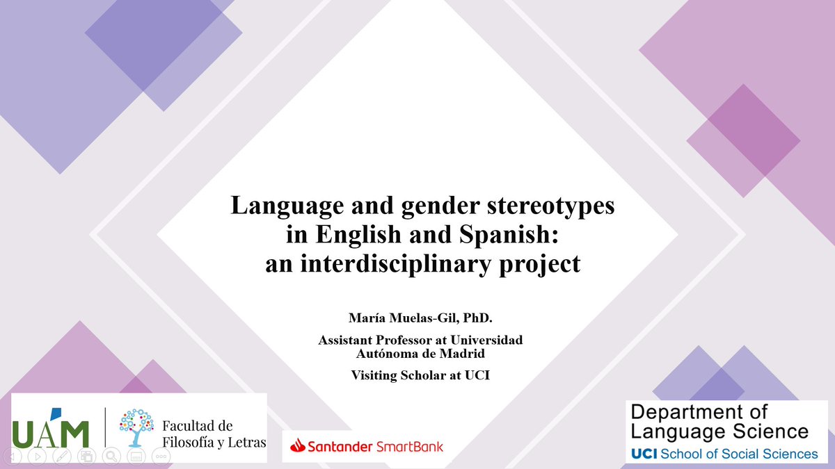 MuelasGilM's tweet photo. So happy to finally have shared and presented the project that I've been working on lately!No better place to do it than the #bmblabmondaytalks & the #quantlab at UCI. Inspiring road ahead now, and I can't wait to keep on driving!:)
#genderstereotypes #genderlinguistics
#research https://t.co/RYrtlukhwH