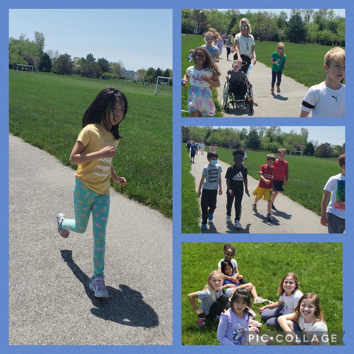 Second grade had a very successful Walk-a-Thon to support Paws and Think for our service project.  We were all smiles afterward. <a href="/PrairieTrace1/">Prairie Trace</a>