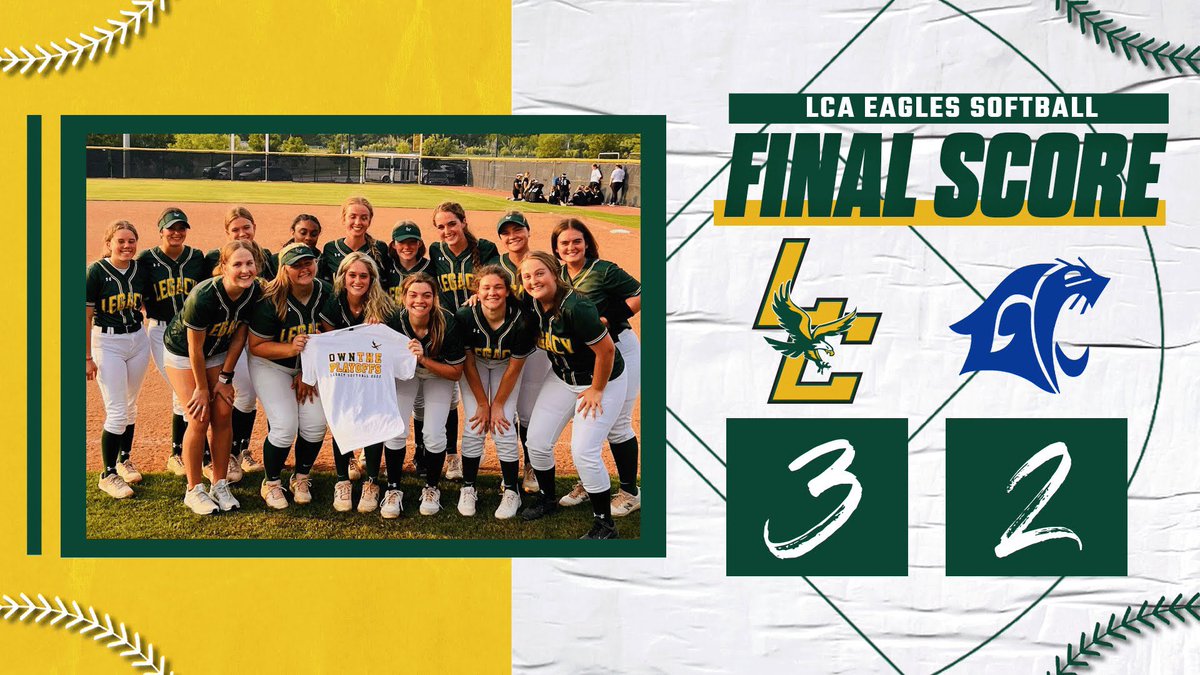 🚨Onto Round 2!!🚨 

🥎 🦅 🥎 

Great win ladies!!