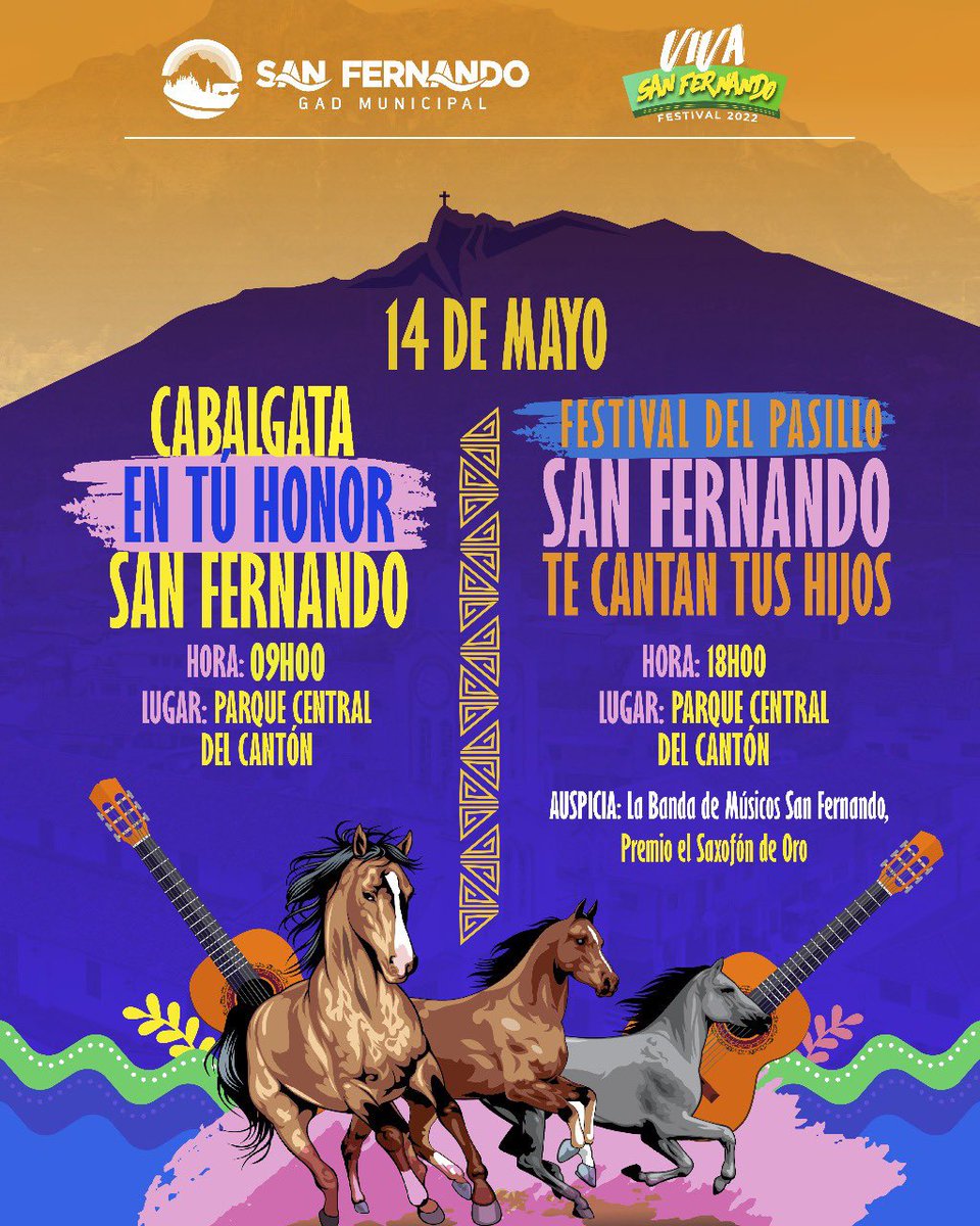 #AgendaDeFestividades                                  #FiestasDECantonización                 <a href="/GADSANFERNANDO1/">Gad San Fernando</a>                           <a href="/claudiomarloja/">Claudio Omar Loja</a>
