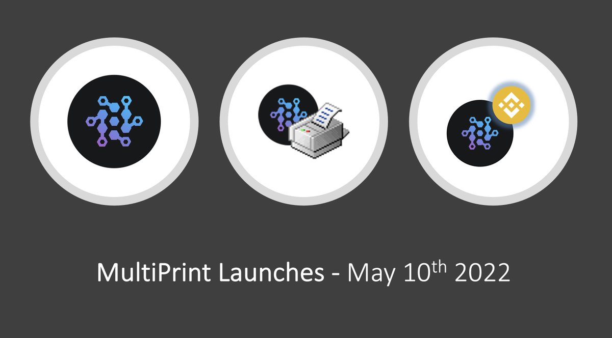 Multi-Chain Capital - #MultiPrint Released: * MultiPrint provides rewards for staking and farming of $MCC and $MCC incubation pairs. * $MPRINT Rewards Start on May 10th at Noon (PST). multiprint.mchain.capital