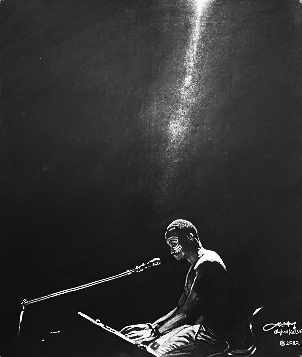 KelvinOlujimi's tweet photo. For the love of good music. Ladies and gentlemen my pencil drawing of @BrymOlawale  
If you love love brymo please like, tag him and retweet. Thank you 🙏 
#olawaleolofooro #art #NFTartist #charcoal #drawing https://t.co/MCis0GpQ0P