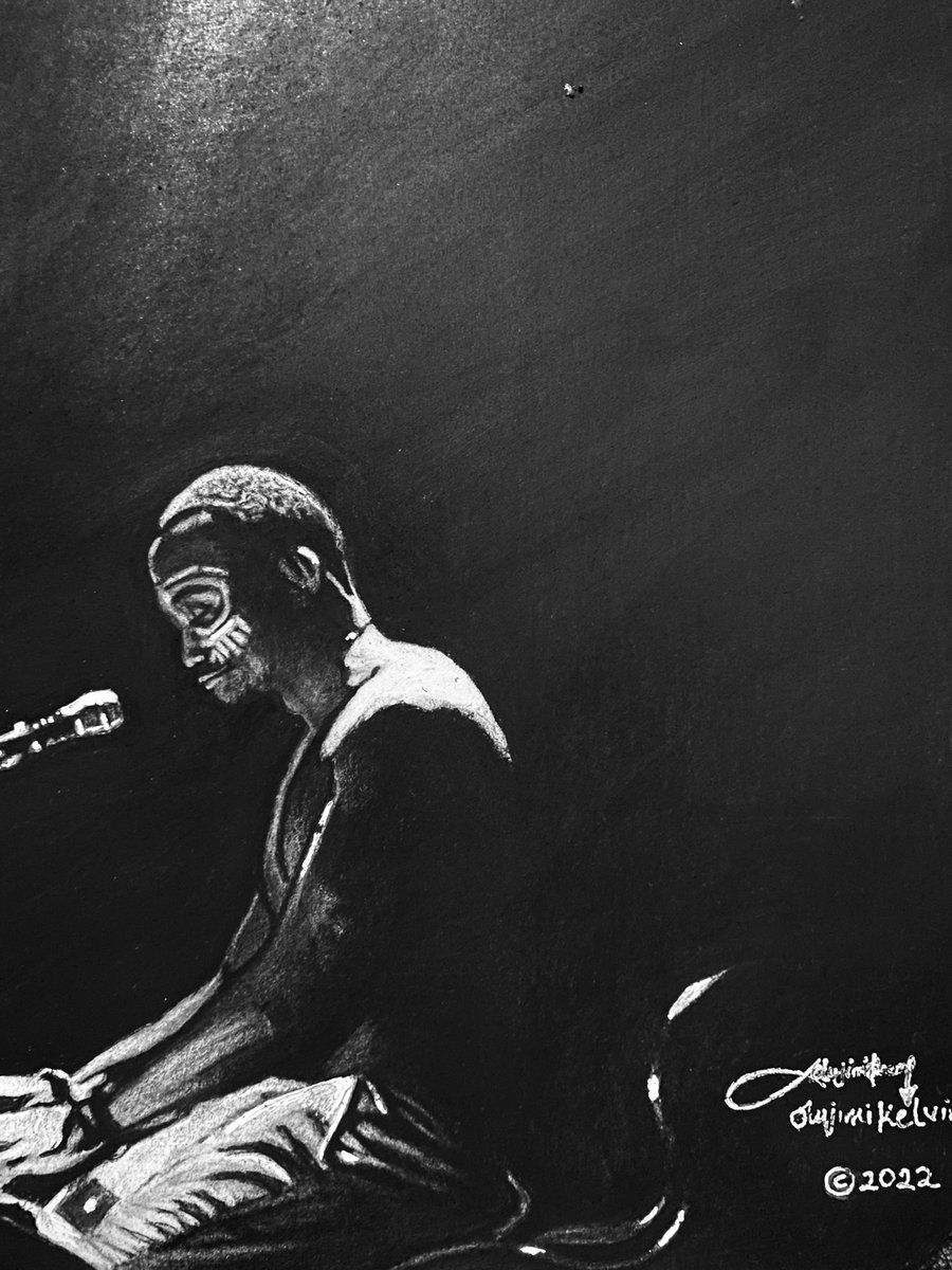 KelvinOlujimi's tweet photo. For the love of good music. Ladies and gentlemen my pencil drawing of @BrymOlawale  
If you love love brymo please like, tag him and retweet. Thank you 🙏 
#olawaleolofooro #art #NFTartist #charcoal #drawing https://t.co/MCis0GpQ0P