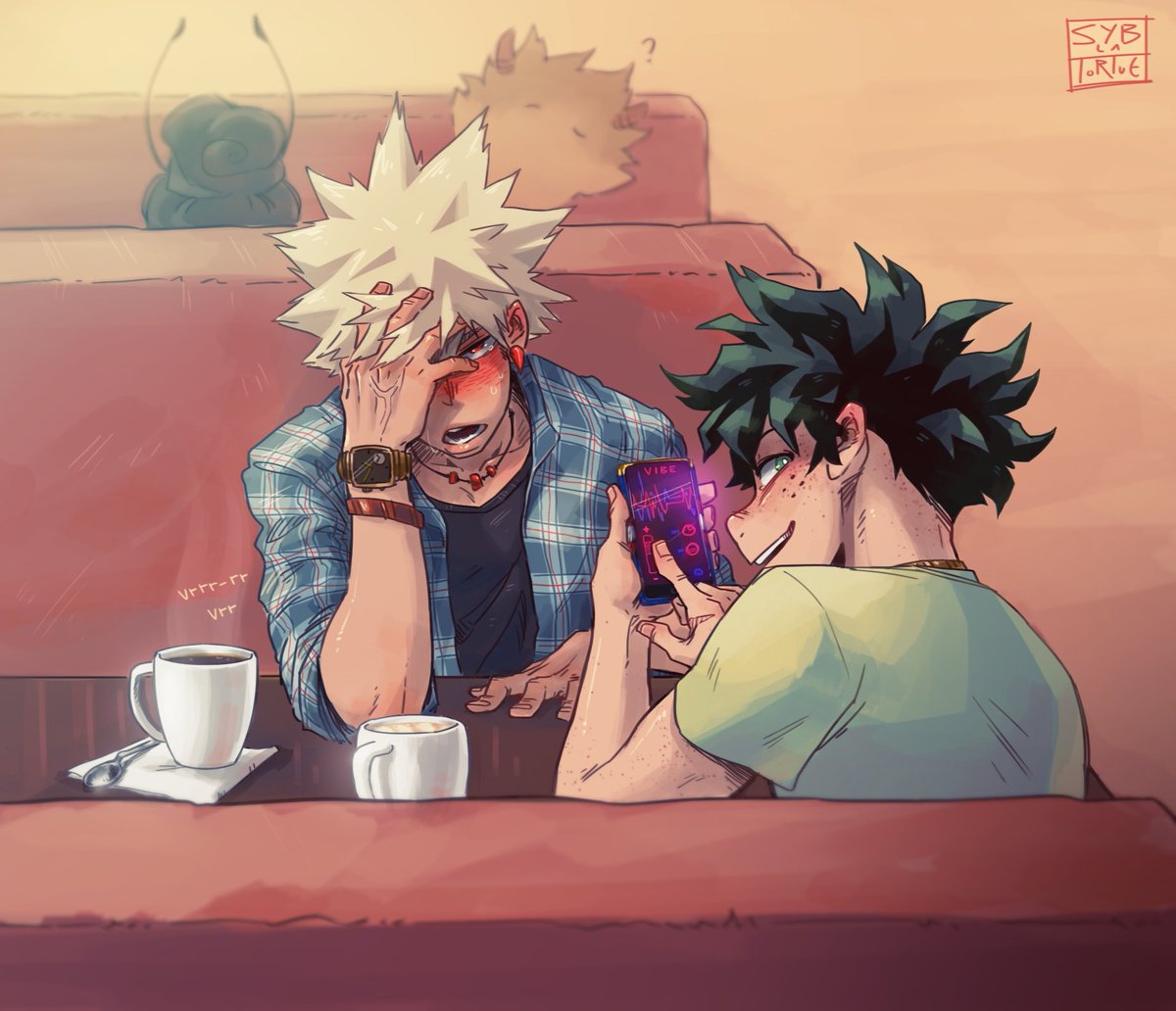 SybLaTortue's tweet photo. this is a completely normal coffee date https://t.co/rurqBFynKE