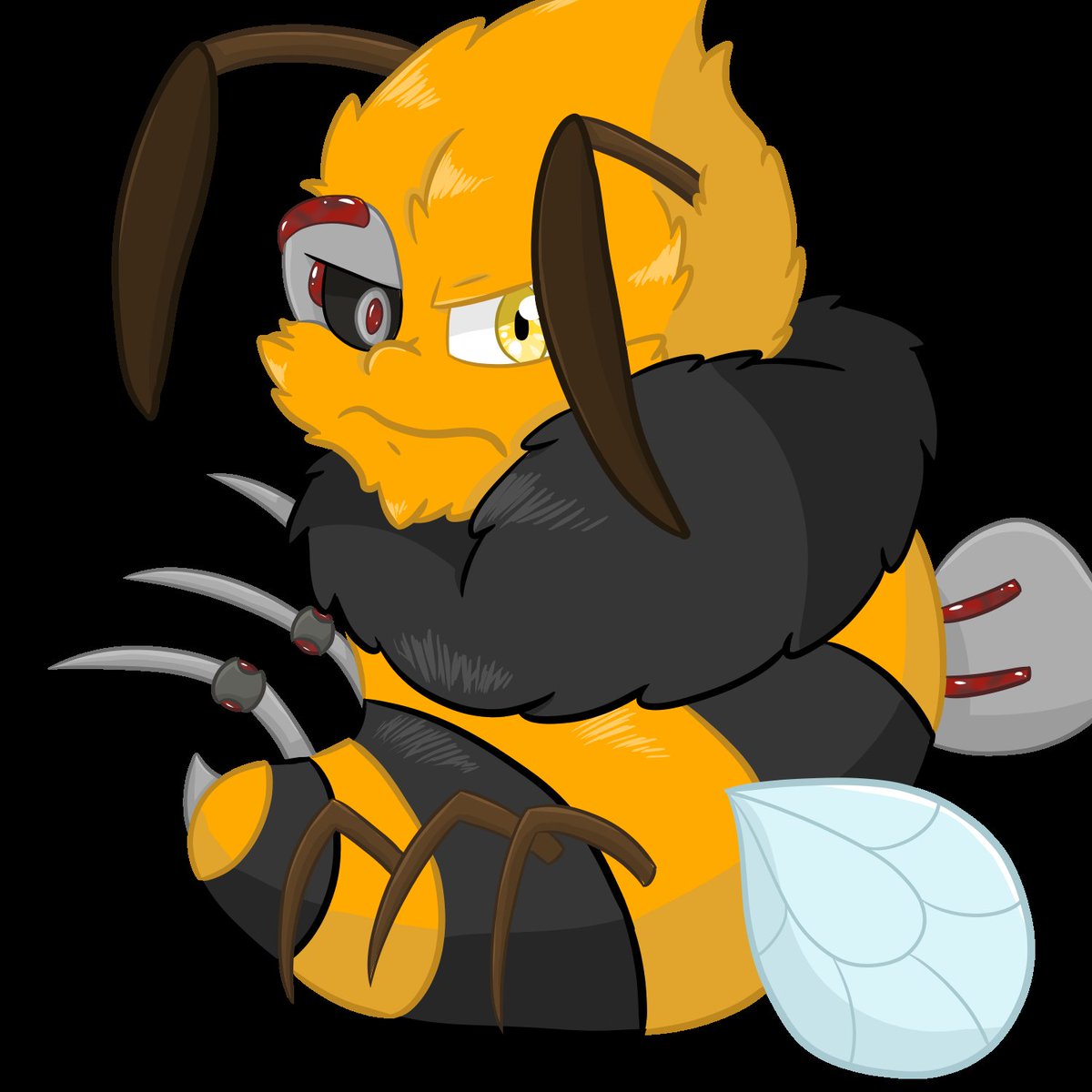 Melly_Aria's tweet photo. Cyber Bee @ZeCyberChimp https://t.co/zbAWrunR9z