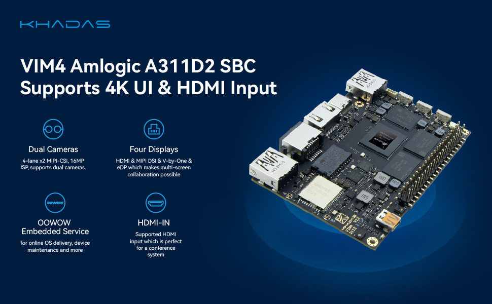 Khadas_Japan's tweet photo. KHADASーVIM4　5/10日東京時間17：00から日本Amazon公式ストアに正式販売開始！
5/10日-6/10日まで2500円クーポン付き！
#KHADAS　#シングルボードコンピュータ　#VIM4　#SBC https://t.co/Sbd2PpkRLY