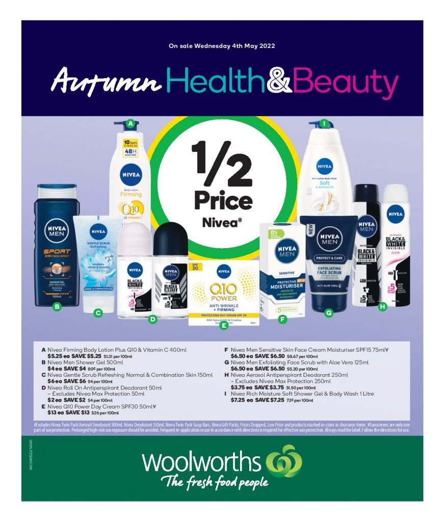 LuellevaoJob's tweet photo. Woolworths Health &amp; Beauty NSW Catalogue 11 May – 17 May 2022 - https://t.co/d9apdG0Ddo https://t.co/pdX6sAGKeJ