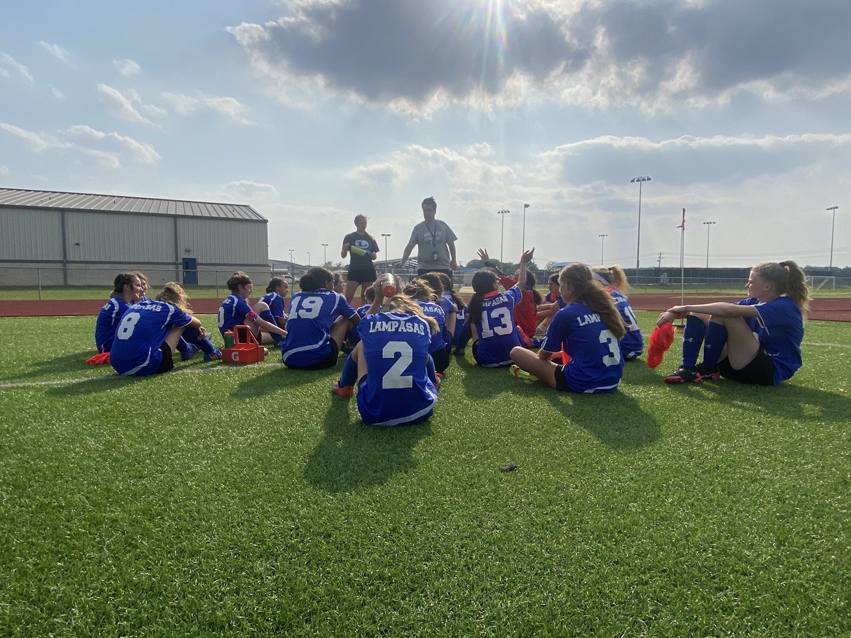 LampasasSoccer's tweet photo. Congratulations to our @LampasasMS Lady Badger soccer team on their 2-0 win over Salado! 
Special shout out to Kelbie and Cadence on their goals tonight and Kaira on her shut out! https://t.co/McjaDkXCqO