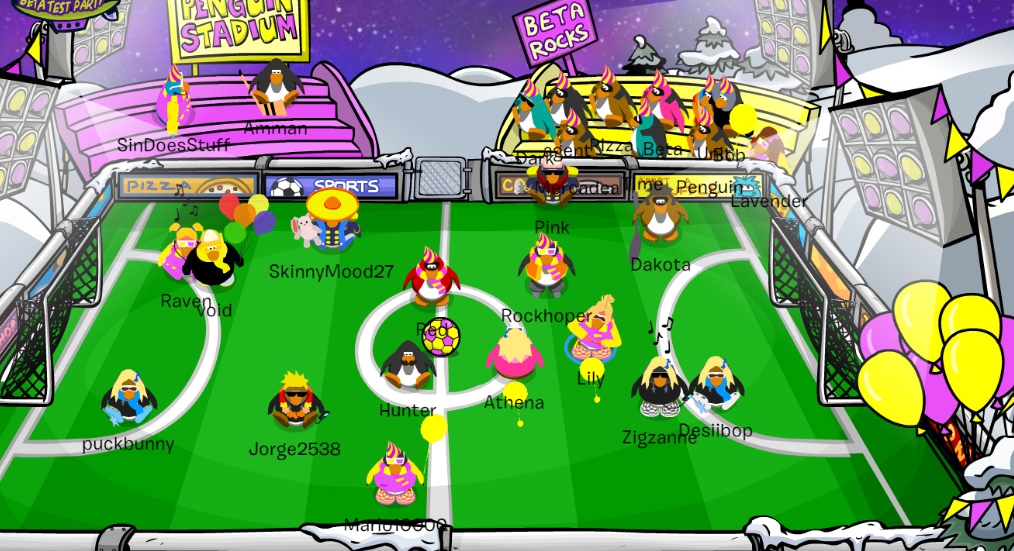 Snowlilycp's tweet image. Check the new decorated rooms in Club Penguin Forever. I found the pin can you 🧐