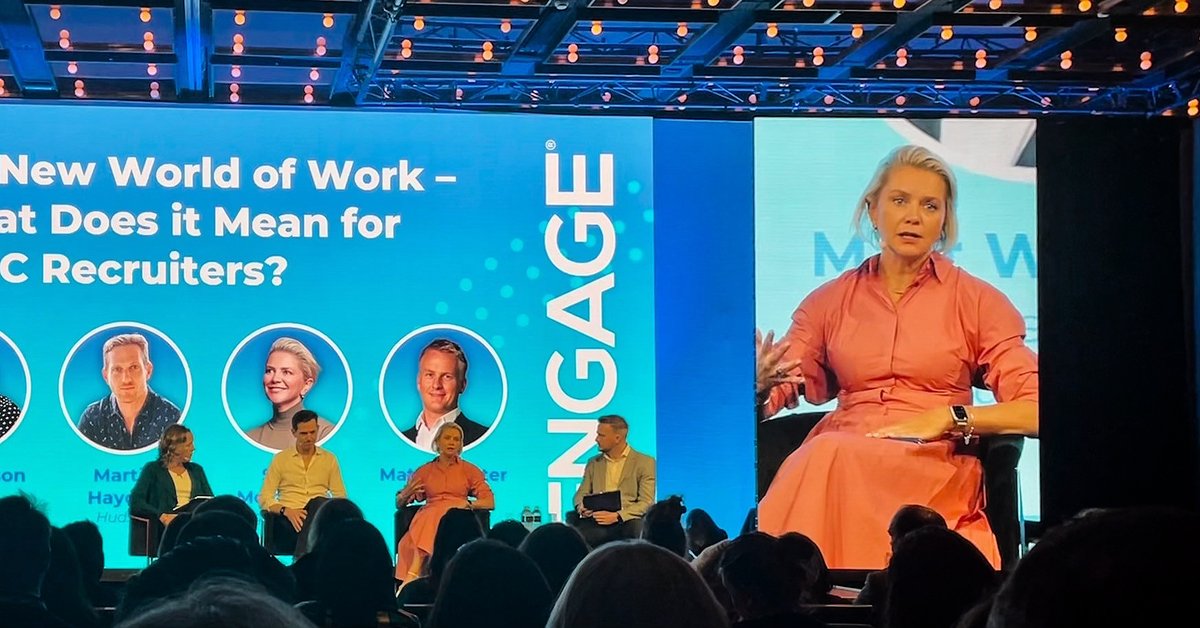 SixDegreesExec's tweet photo. Our CEO Suzie McInerney is currently presenting at #BullhornEngage in Sydney, discussing the topic 'The New World of Work - what does it mean for APAC recruiters" with fellow industry leaders. #recruitment #engagement #marketinsights #leadership https://t.co/gaJct1a3Yq