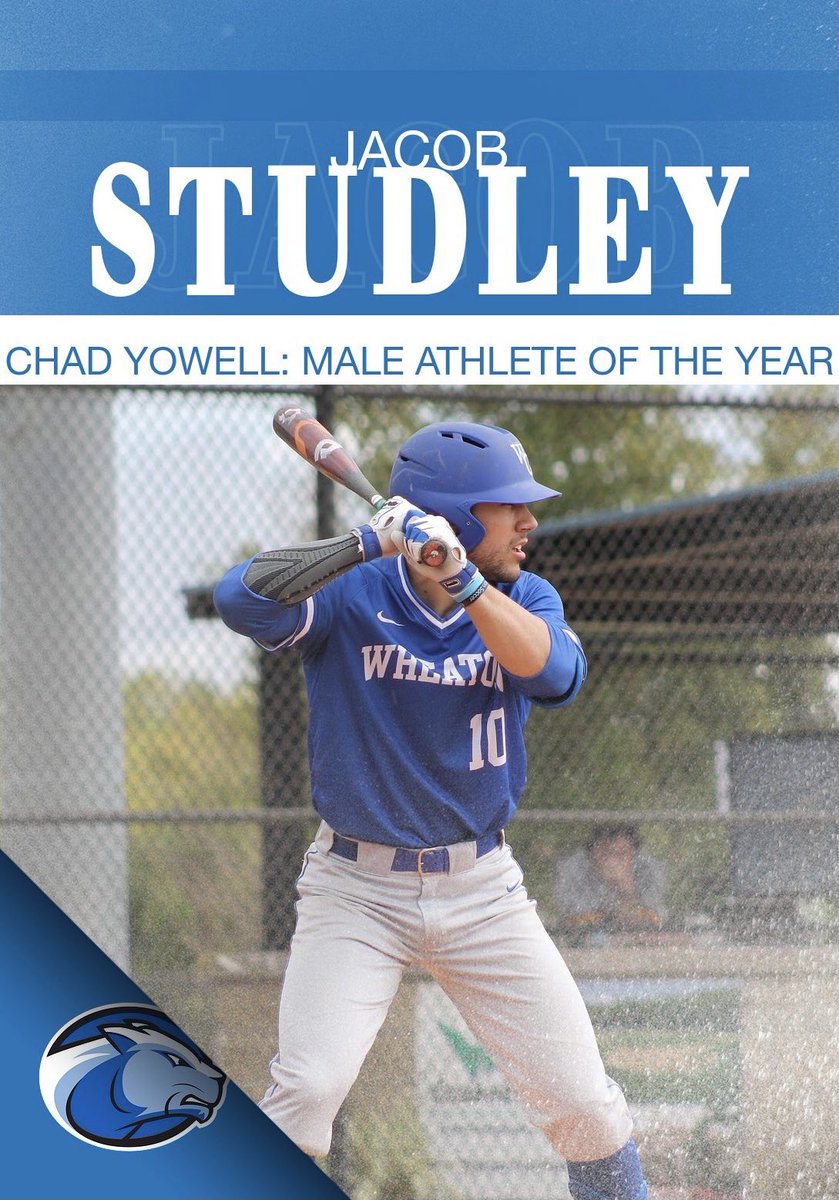 WheatonBSB's tweet image. Congratulations to Jacob Studley for winning the Chad Yowell: Male Athlete of the Year! This is awarded for both athletic ability and accomplishment as well as demonstrated sportsmanship! The senior captain has had a historic career at Wheaton and will continue leading the Lyons!