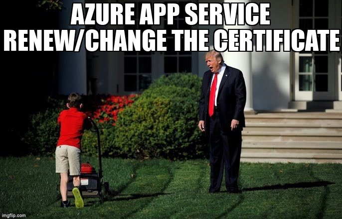 overflow_meme's tweet image. Azure App Service renew/change the certificate stackoverflow.com/questions/7217… #azurewebappservice #azure #azureappserviceplans #azurewebapps #ssl