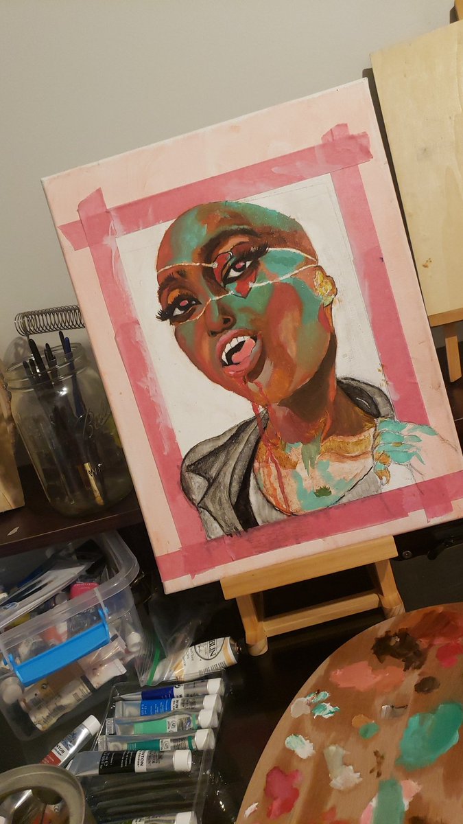 spitefulartist's tweet photo. You ever hate a painting but love it at the same time? This is where I'm at 😅 #oilpainting #art https://t.co/VmL3dTGG2z