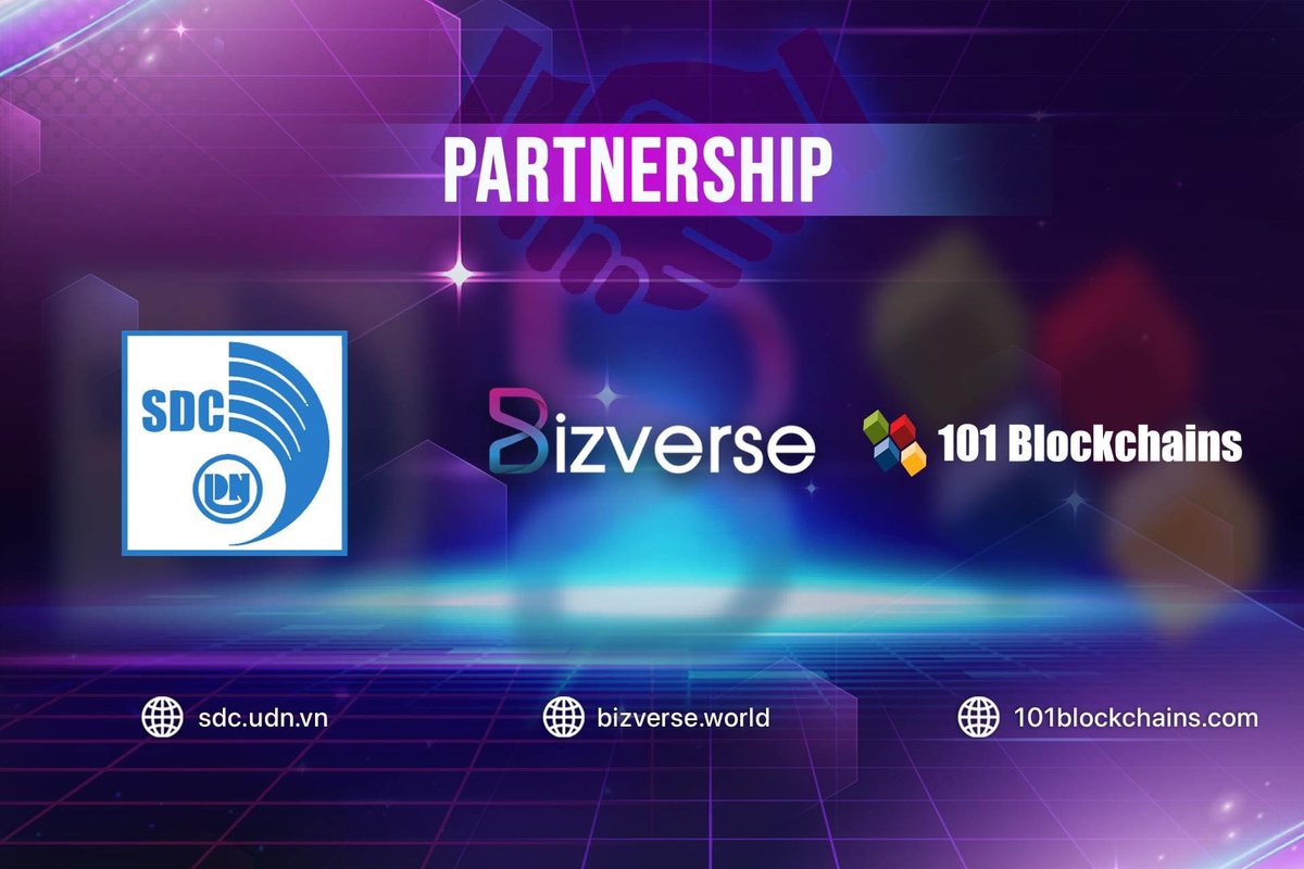 BizverseWorld's tweet photo. 📣 [SDC &amp; BIZVERSE SIGN COOPERATION WITH 101 BLOCKCHAIN ORGANIZATION]
🎉 Congratulations 𝐒𝐃𝐂 and 𝐁𝐢𝐳𝐯𝐞𝐫𝐬𝐞 for becoming 𝟏𝟎𝟏 𝐁𝐥𝐨𝐜𝐤𝐜𝐡𝐚𝐢𝐧𝐬's partners since August 2022. 
👉 Read more: https://t.co/ozrGJ63muk 
 #blockchain #metaverse #abc #dfar #sdc #bizverse https://t.co/M69y1xlRx6
