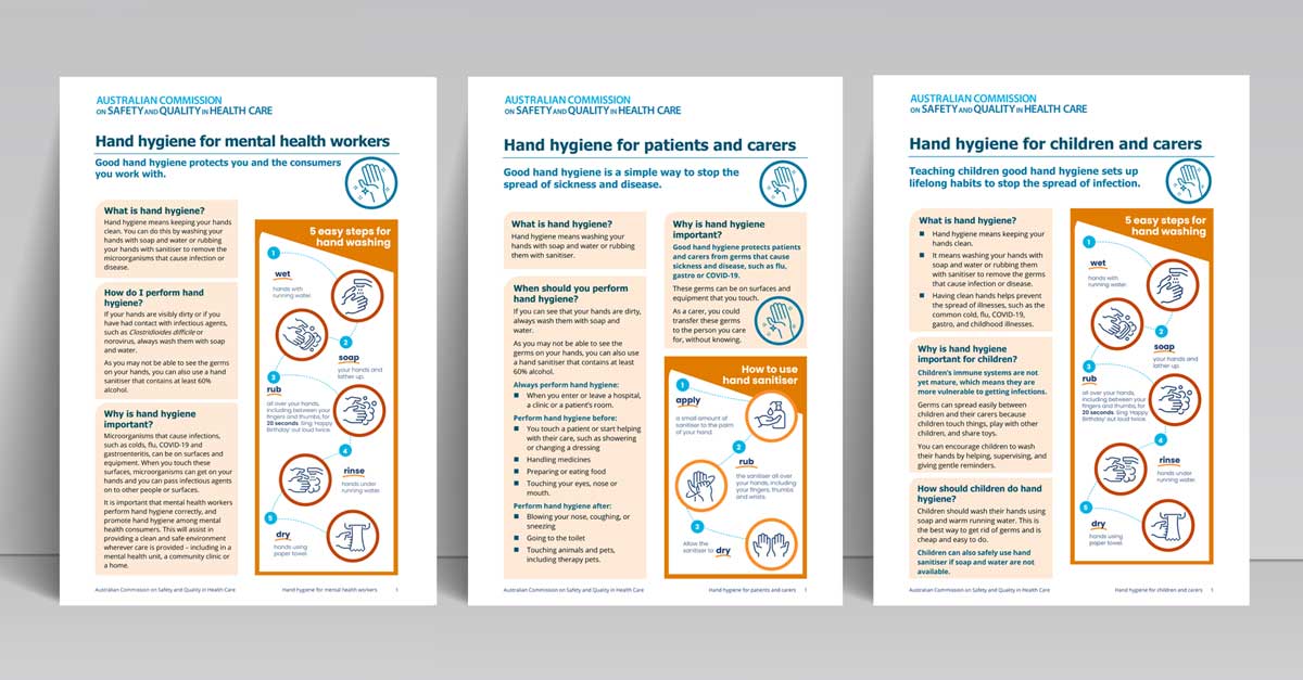 ACSQHC's tweet photo. NEW RESOURCES | #handhygiene is important for patients, carers and healthcare workers. Empower your patients and carers with our new hand hygiene consumer resources. https://t.co/K7mpTxcVrP #infectionprevention #patientsafety #consumerengagement #partneringwithconsumers https://t.co/5hf6Tbuwf3