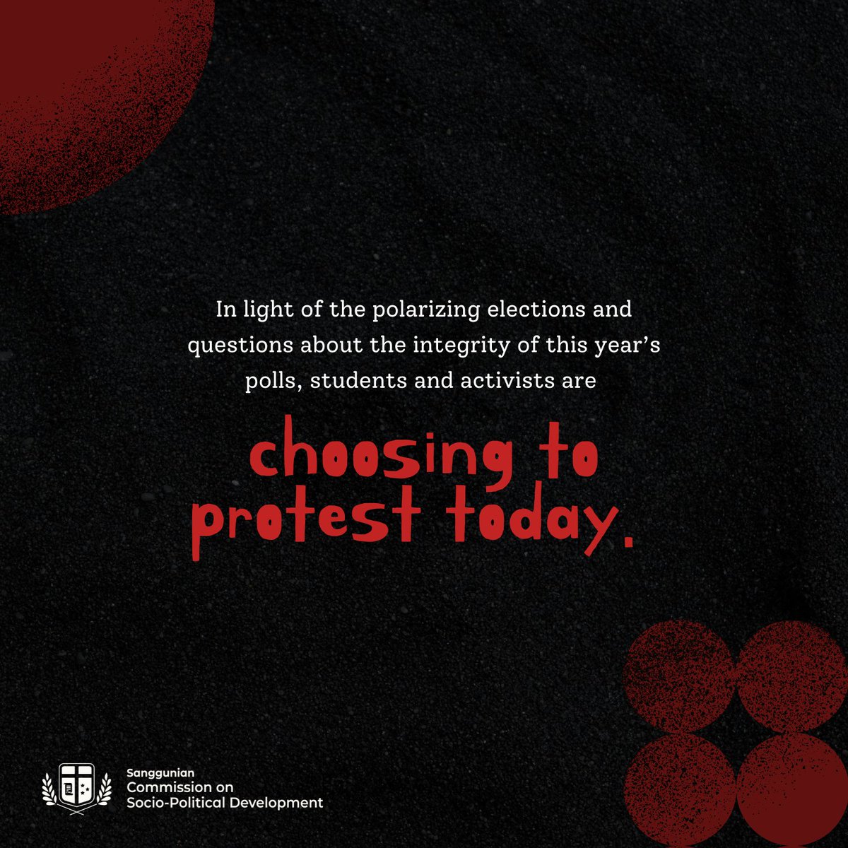 admusanggu's tweet photo. Attention, Ateneans! 📣 

The most critical time to dissent is now. For all Ateneans who plan to go out and join mobilizations, #OurSanggu is here to support you. https://t.co/Vef3x6Uk35