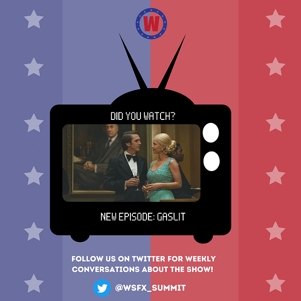 WSFX_Summit's tweet photo. The pilot episode of #Gaslit” made its Hulu and Starz debut on April 26, 2022. Who else caught the pilot, “Will”? Share your thoughts and comments on this fabulous new show below!
#Watergate #JuliaRoberts #SeanPenn #DanStevens #ReedDiamond #MarkFelt #MarthaMitchell #JohnMitchell https://t.co/5zTSH909eQ