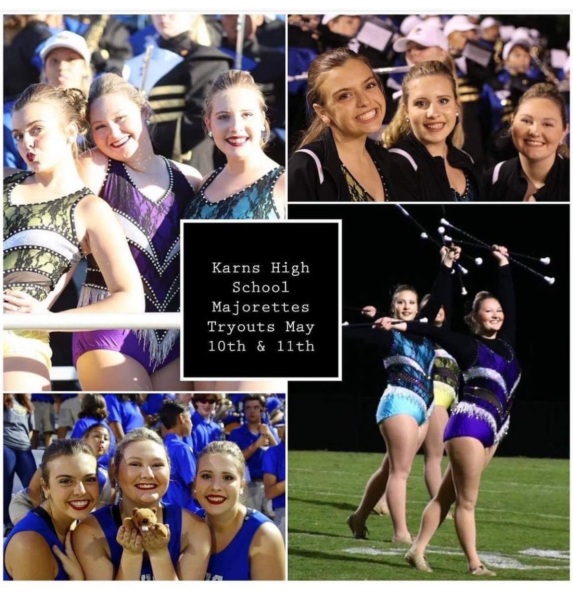 KarnsBand's tweet photo. KHS Majorette Auditions tomorrow and Wednesday! https://t.co/mQ87wHAQ8y