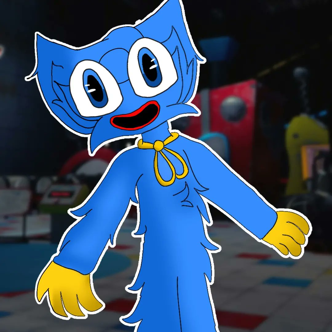 teh_xd's tweet photo. Estaba aburrida y quise hacer un dibujo de huggy XD https://t.co/v3q9Z4YqwQ