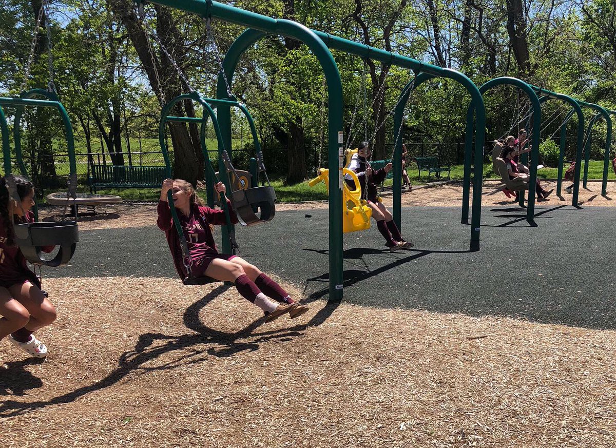 jashby6's tweet photo. Love my soccer girls. They’ve come together as a team this season. Always having fun - on playground before games or in the pouring rain. Showered coaches with practical gifts during senior night - goggles, bubbles, and seat for coaching. #vknation #keepmelaughing😂 #soccerlife https://t.co/2RUyenXq6M