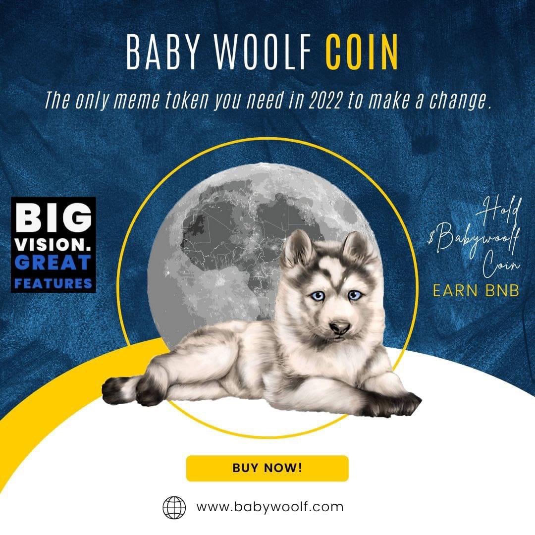 Things coming:
🚀CMC Listing
🚀Coingecko Listing
🚀NFT Launching
🚀Massive Ads &amp; Marketing
🚀Metaverse &amp;more!

The road to free learning w/ innovative frameworks will be paved through our efforts. Let's WOOLF it!

dsc.gg/babywoolf
#CMC #Babywoolf #CoinMarketCap #Coingecko