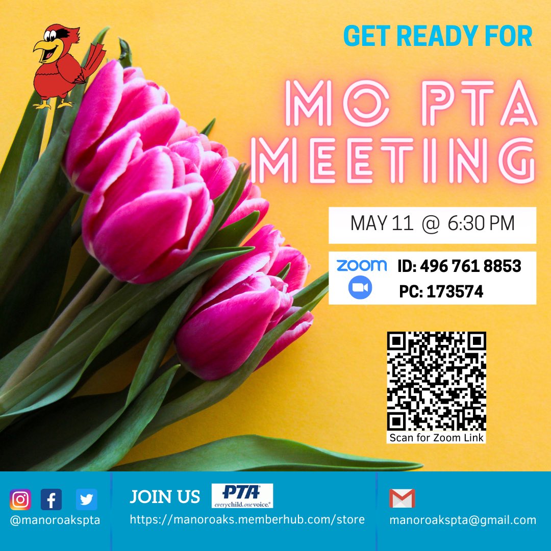 Join us via zoom at 6:30pm on Wednesday May 11 with special guest Dr. Morrison. <a href="/ManorOaksNHPGCP/">Manor Oaks School</a> <a href="/NHPGCP/">Dr.JenniferMorrison-Raptis, NHPGCP Superintendent</a>