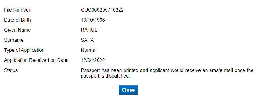 SahaRahul123's tweet photo. @rpoguwahati Passport with the file number: GUC066295716222 is under printing for a week now. When shall it be dispatched? https://t.co/gUyK86iNMh
