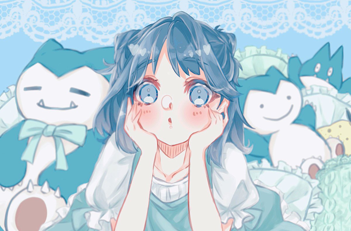 ポケモン 大好きなフォロワっさんイメージの絵です カビゴン大好きな女の子 ゆゆゆ 雑多のイラスト