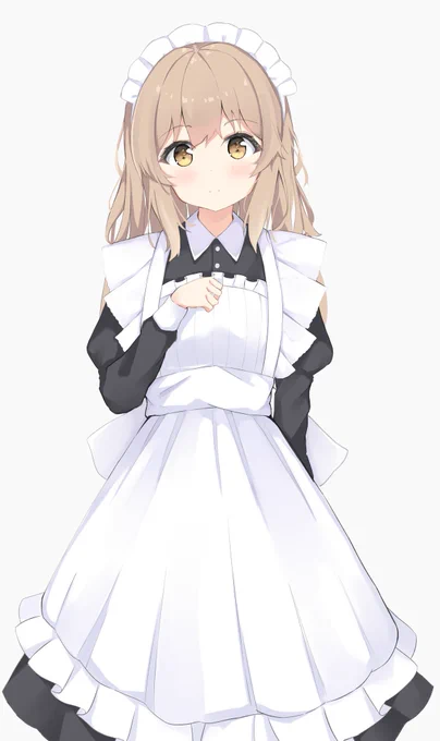 #メイドの日 少し前に描いたメイドさん 