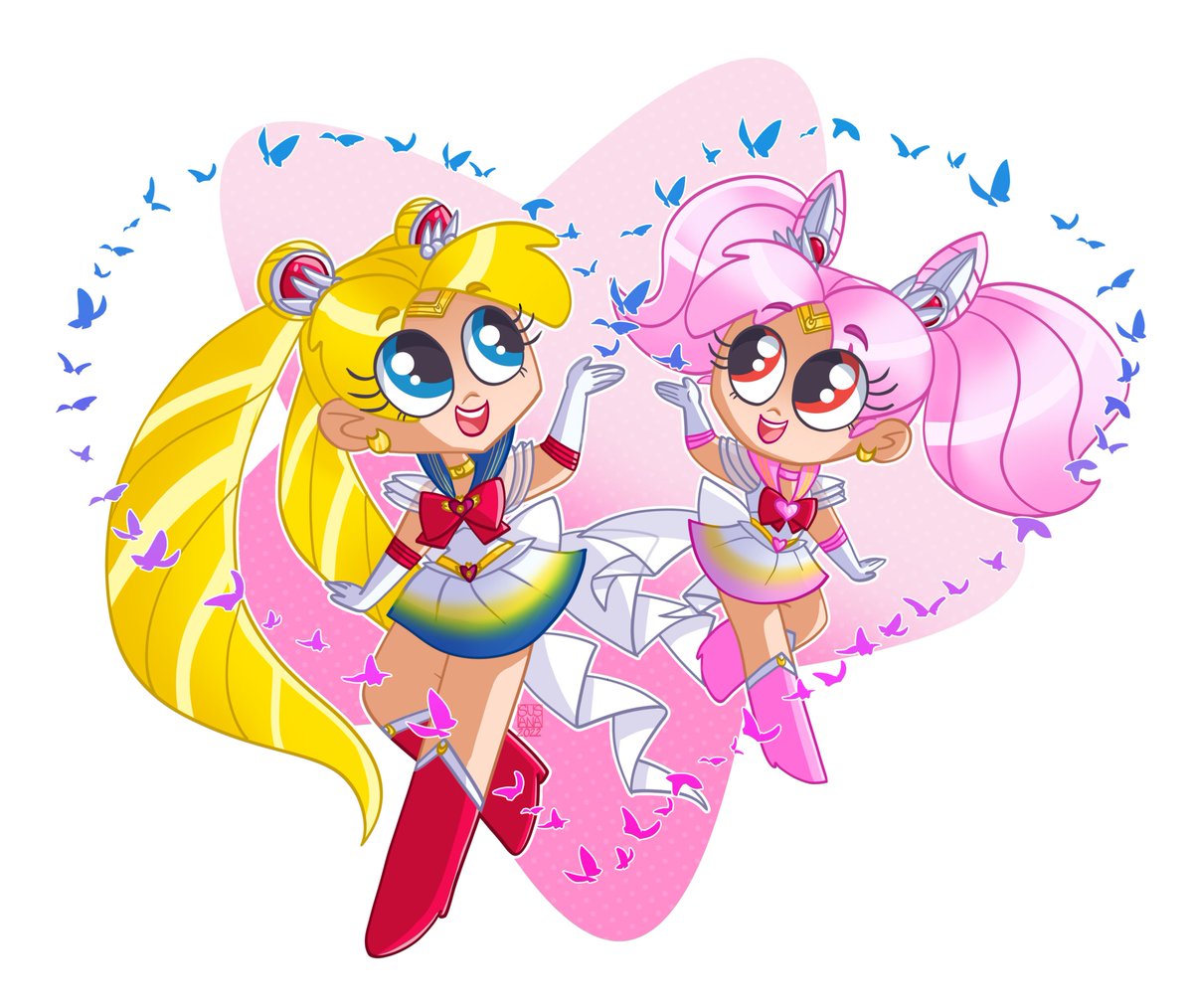 susanarodart's tweet photo. #magicmay day 3 - Super Sailor Moon and day 4- Super Sailor Chibimoon 
Super Sailor Moon outfit it’s still my favorite of all of her outfits. 

#susanarodriguesart #sailormoon #sailorchibimoon #usagitsukino #chibiusa #digitalart #magicalgirl #fun #butterfly #artistsontwitter https://t.co/oqrMkfCztk